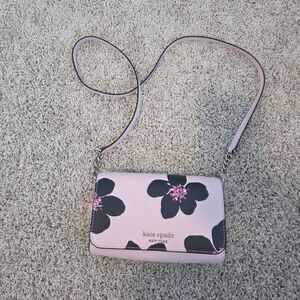 Kate Spade Pink Floral Crossbody Bag